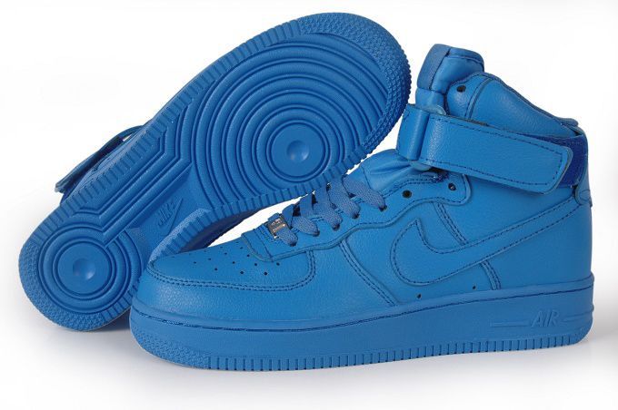 Nike Women Air Force Mid Blue Sneaker